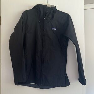 Patagonia Black Torrentshell Rain Jacket, Size XS
